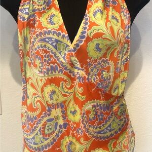 Ralph Lauren Paisley Halter Top